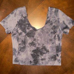 Lululemon Align Tee SZ 10 Nulu Buttery Soft Slim Fit Cropped